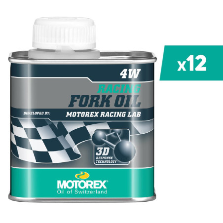 Huile de fourche MOTOREX Racing Fork Oil - 4W 25ML x12