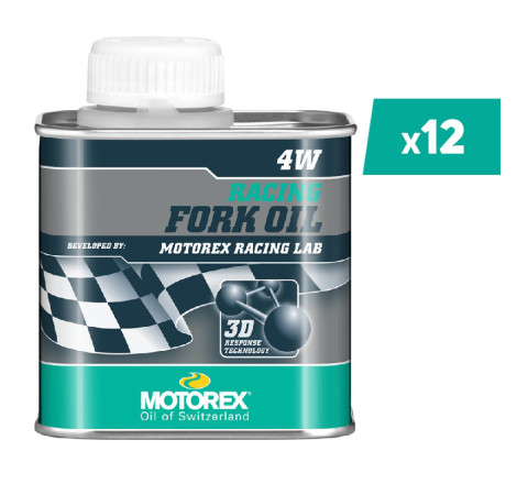 Huile de fourche MOTOREX Racing Fork Oil - 4W 25ML x12