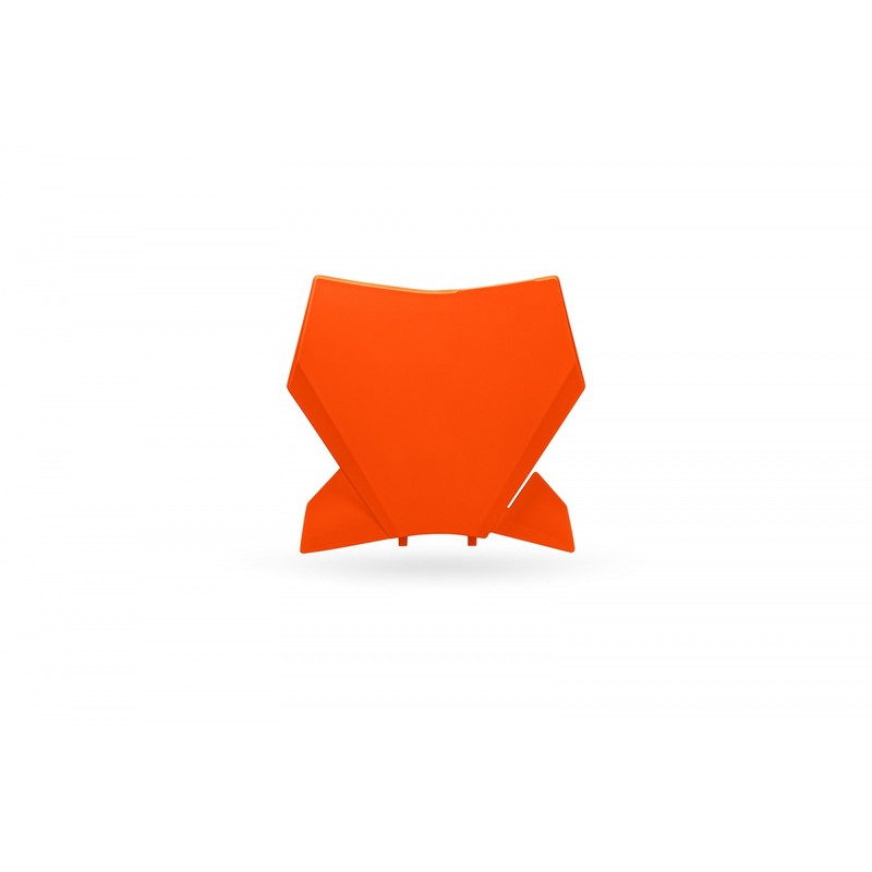 Plaque numéro frontale UFO Orange 125/250/350/450 SX / SX-F 2023–2025 – Protection et style motocross