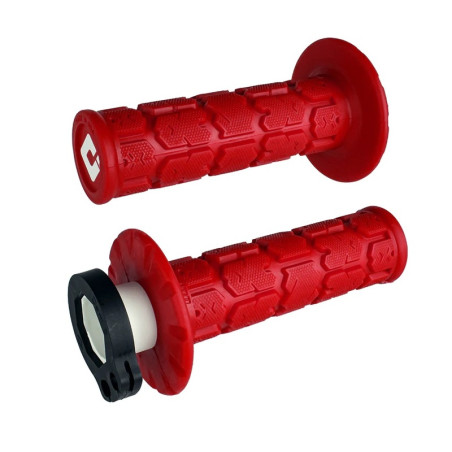 Revêtements de poignée ODI MX V2 Rogue rouge