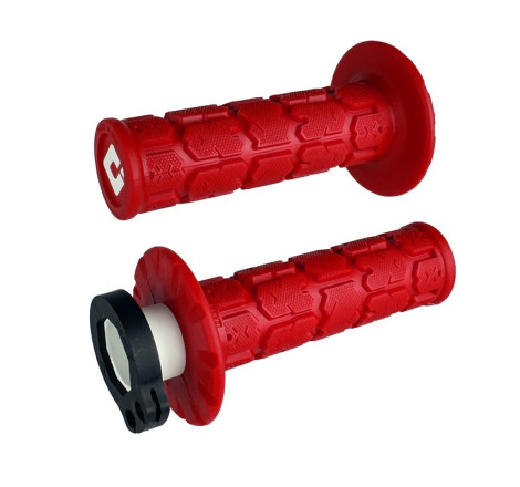 Revêtements de poignée ODI MX V2 Rogue rouge