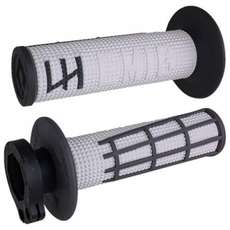 Revêtements de poignées ODI EMIG 2.0 V2 Lock-On blanc/noir