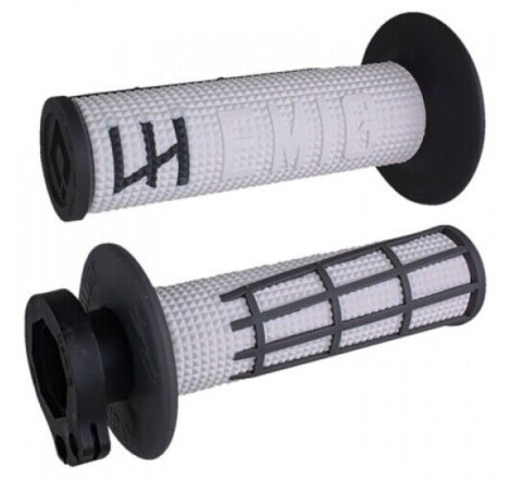 Revêtements de poignées ODI EMIG 2.0 V2 Lock-On blanc/noir
