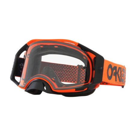 Masque OAKLEY Airbrake MX Moto Orange B1B – écran clair