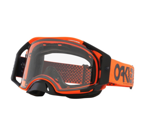 Masque OAKLEY Airbrake MX Moto Orange B1B – écran clair