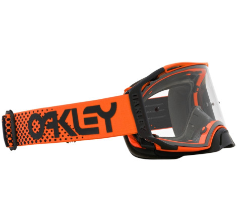 Masque OAKLEY Airbrake MX Moto Orange B1B – écran clair