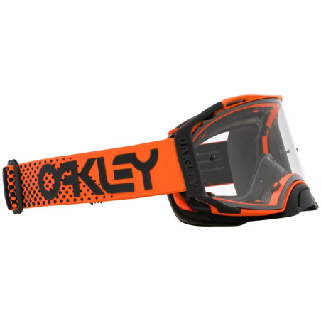 Masque OAKLEY Airbrake MX Moto Orange B1B – écran clair