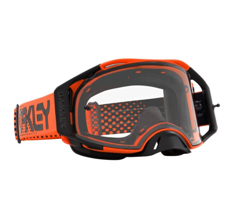Masque OAKLEY Airbrake MX Moto Orange B1B – écran clair