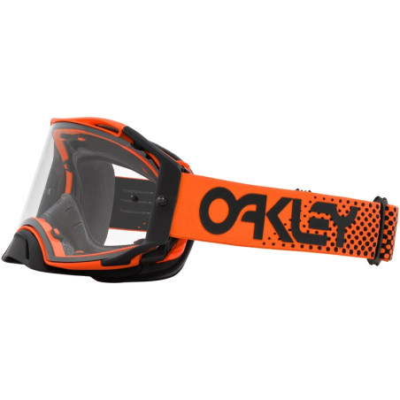 Masque OAKLEY Airbrake MX Moto Orange B1B – écran clair