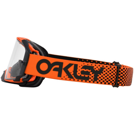 Masque OAKLEY Airbrake MX Moto Orange B1B – écran clair