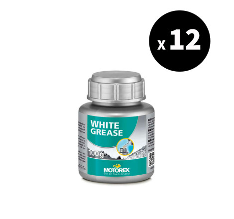 12x Graisse blanche lithium MOTOREX 628 100g - lubrification haute performance multi-usage