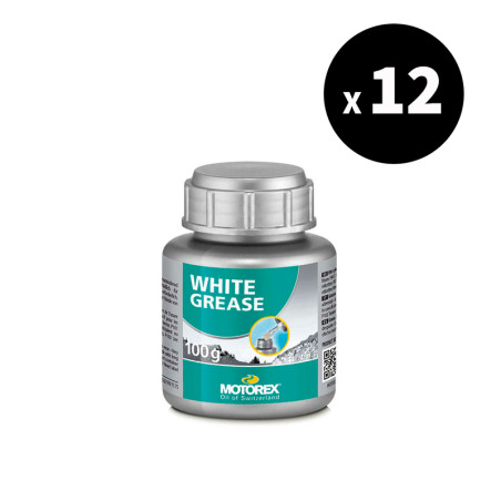 12x Graisse blanche lithium MOTOREX 628 100g - lubrification haute performance multi-usage