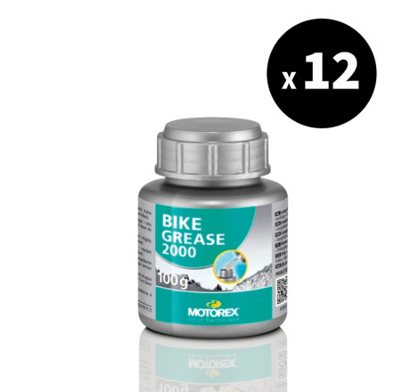 12x Graisse moto MOTOREX Bike Grease 2 100ml - lubrification haute performance et protection mécanique