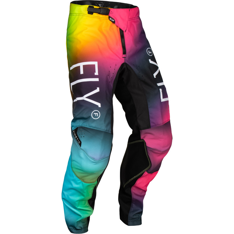 Pantalon enfant FLY RACING Kinetic Prodigy - Fuschia/Electric Blue/Hi-Vis