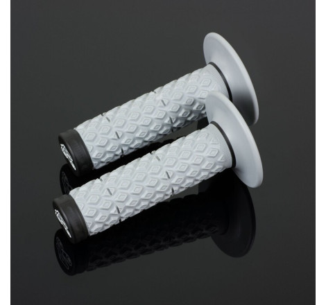 Revêtements Renthal MX Dual Glue-On Comfort grips gris/noir