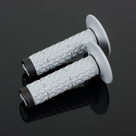 Revêtements Renthal MX Dual Glue-On Comfort grips gris/noir