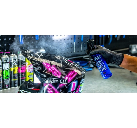 18x Spray nettoyant écran, lunettes et masque Muc-Off 250ml - anti-buée et nettoyage haute performance