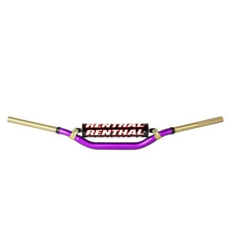 Guidon RENTHAL Twinwall 996 Villopoto/Stewart violet
