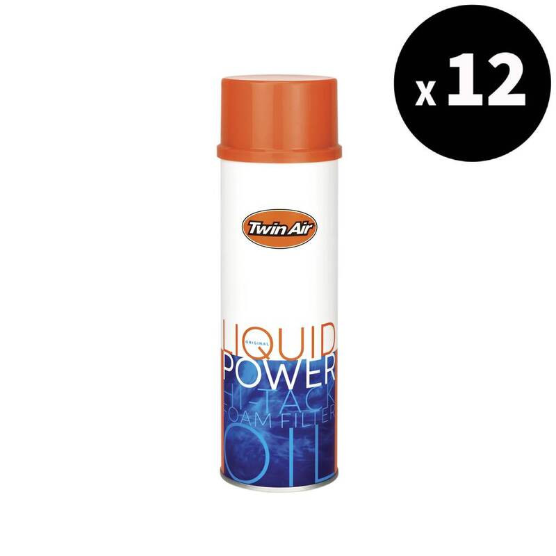 12x Spray huile filtre à air TWIN AIR Liquid Power 500ml - protection moteur moto tout-terrain