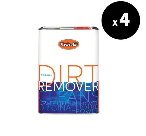 4x Nettoyant filtre à air TWIN AIR Liquid Dirt Remover 4L - entretien moto haute performance