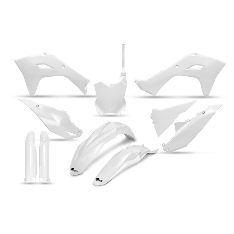 Kit plastiques complet UFO blanc pour Kawasaki KX-F 250 / 450