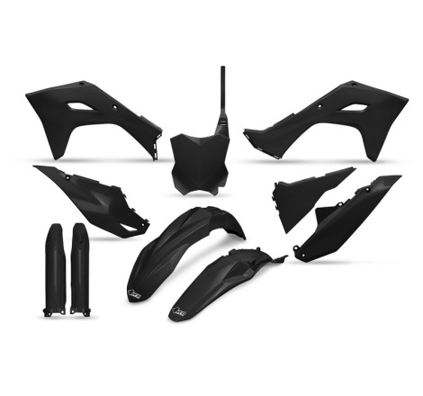 Kit plastiques complet UFO Noir pour Kawasaki KX-F 250 / 450