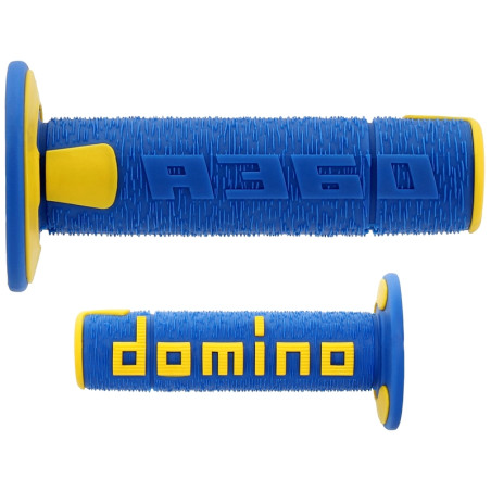 Revêtements Domino A360 Off-road Comfort Grips ergonomiques bleu