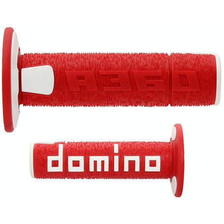 Revêtements Domino A360 Off-road Comfort Grips ergonomiques rouge