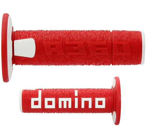 Revêtements Domino A360 Off-road Comfort Grips ergonomiques rouge