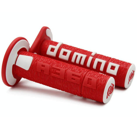 Revêtements Domino A360 Off-road Comfort Grips ergonomiques rouge