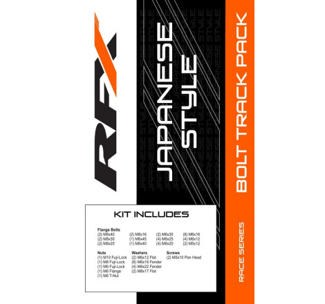 Kit visserie Track Pack RFX Race Series