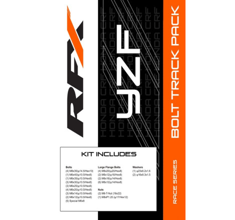 Kit visserie Track Pack RFX Race Series