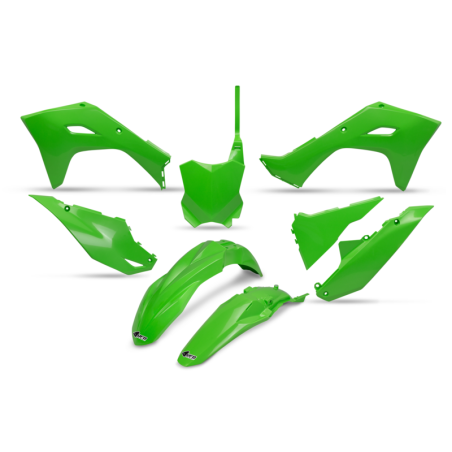 Kit plastiques UFO Standard Vert pour Kawasaki KX-F 250 – 2025