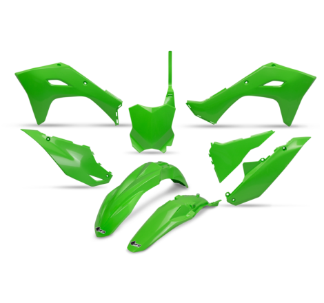 Kit plastiques UFO Standard Vert pour Kawasaki KX-F 250 – 2025