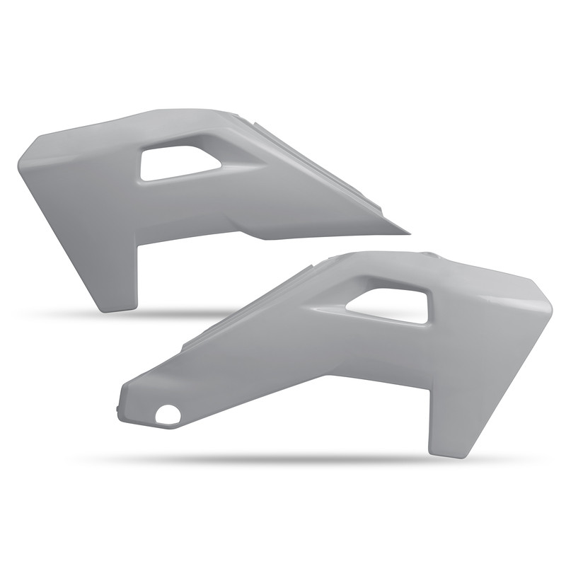 Ouïes de radiateur UFO Gris pour Husqvarna TC/FC 125/250/350/450 | Plastiques Motocross Haute Résistance