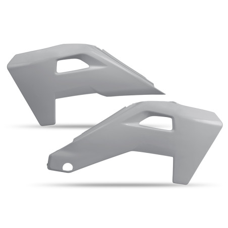Ouïes de radiateur UFO Gris pour Husqvarna TC/FC 125/250/350/450 | Plastiques Motocross Haute Résistance