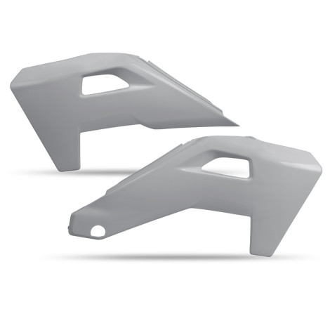 Ouïes de radiateur UFO Gris pour Husqvarna TC/FC 125/250/350/450 | Plastiques Motocross Haute Résistance