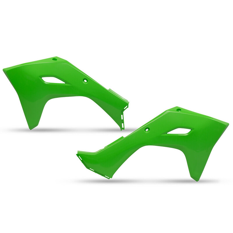Ouïes de radiateur UFO Vert pour Kawasaki KX-F 250/450
