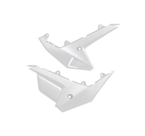 Plaques latérales inférieures UFO blanches pour Honda CRF 250 / 450 (2025)