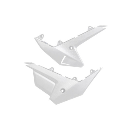 Plaques latérales inférieures UFO blanches pour Honda CRF 250 / 450 (2025)