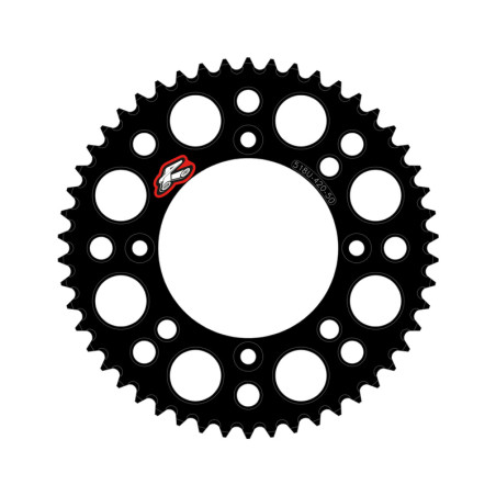 Couronne RENTHAL 48 dents aluminium ultra-light anti-boue noire pour 65 SX/TC/MC 2025