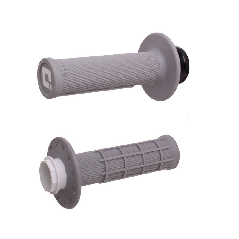Revêtements ODI Micro-X Lock-On semi-gaufré grips gris/argent