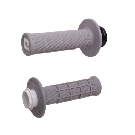 Revêtements ODI Micro-X Lock-On semi-gaufré grips gris/argent