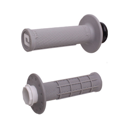 Revêtements ODI Micro-X Lock-On semi-gaufré grips gris/argent
