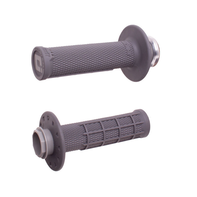 Revêtements ODI Micro-X Lock-On semi-gaufré grips graphite/argent