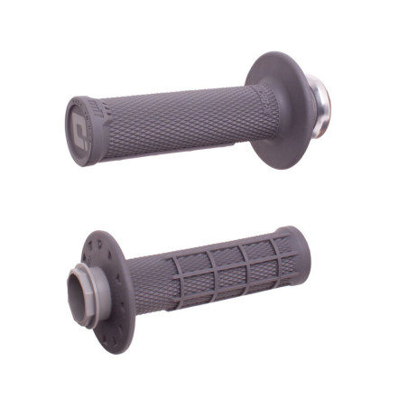 Revêtements ODI Micro-X Lock-On semi-gaufré grips graphite/argent