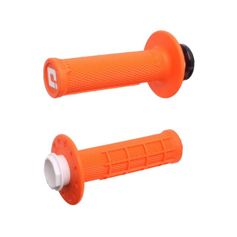 Revêtements ODI Micro-X Lock-On semi-gaufré grips orange/noir