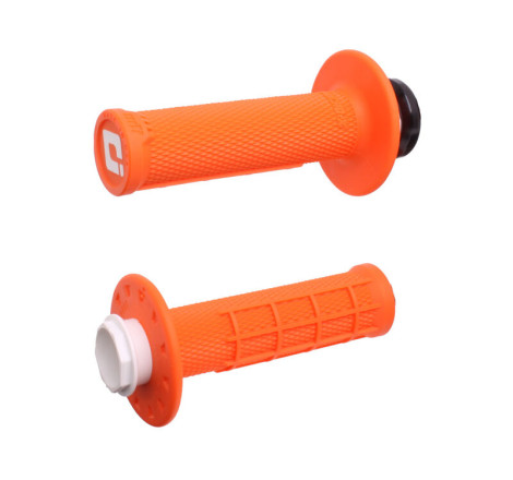 Revêtements ODI Micro-X Lock-On semi-gaufré grips orange/noir