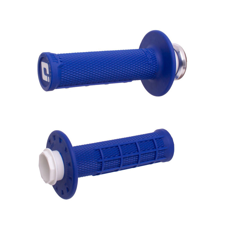 Revêtements ODI Micro-X Lock-On semi-gaufré grips bleu/noir
