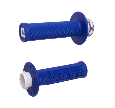 Revêtements ODI Micro-X Lock-On semi-gaufré grips bleu/noir